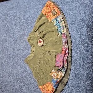 Matilda Jane Girls Cotton Khaki Patchwork Skirt Size 6